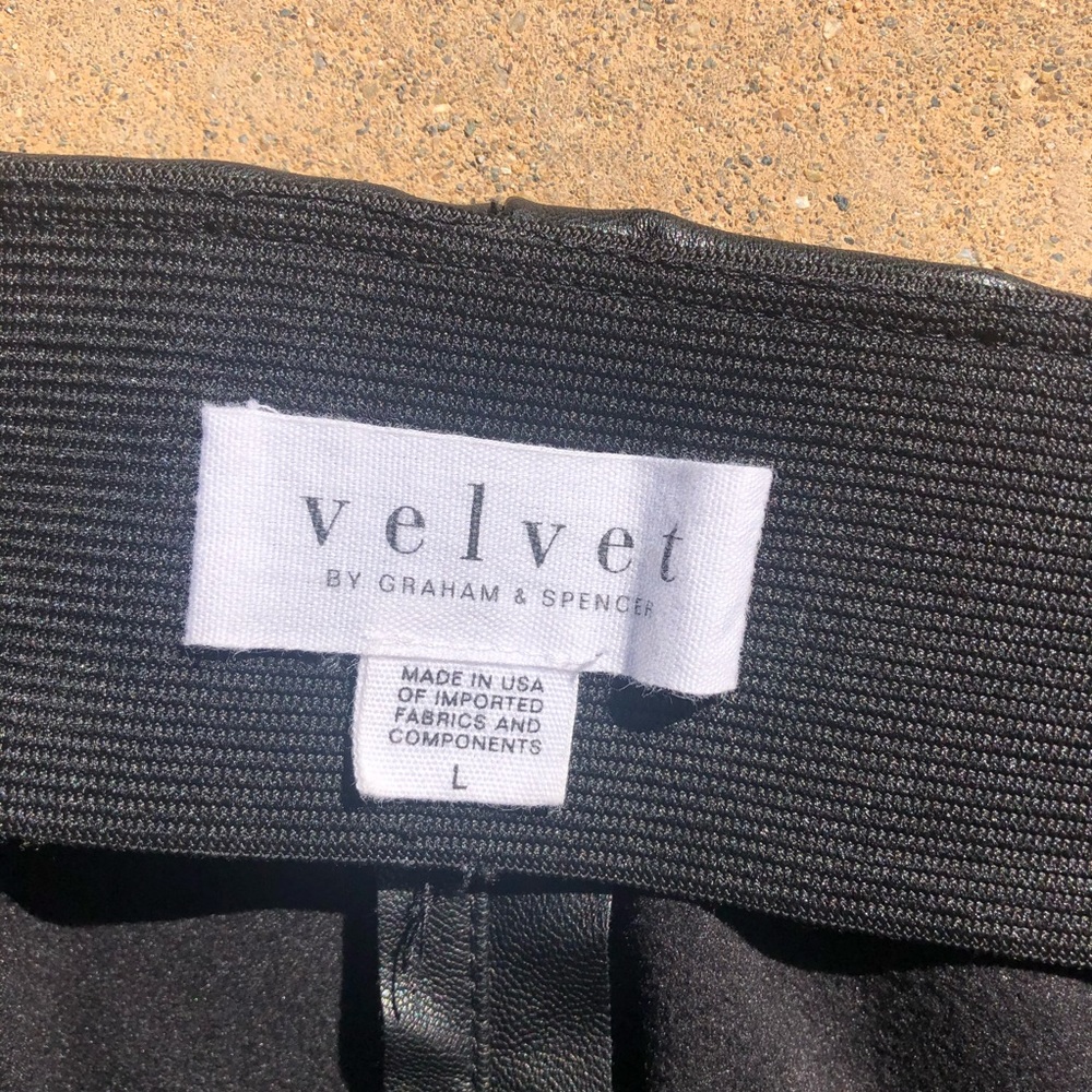 VELVET leather pants